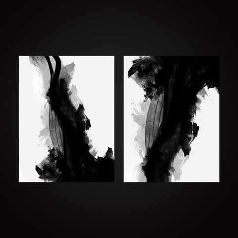 “Light & Dark” print - diptych
