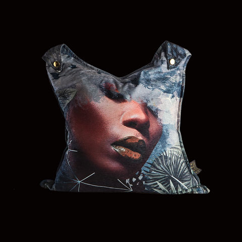 “Madame Africa” Rabbit Ear Scatter Cushion